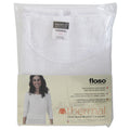 Blanc - Back - FLOSO - T-shirt thermique à manches longues - Femme