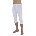 Blanc - Front - Sous-pantalon thermique longueur 3-4 - Homme