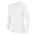 Blanc - Back - FLOSO - T-shirt thermique à manches longues - Homme