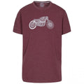 maron - Front - Trespass - T-shirt MOTO - Hommes