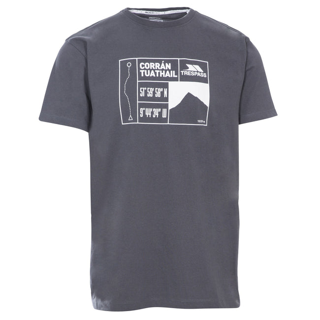 Gris - Front - Trespass - T-shirt TUATHAIL - Homme