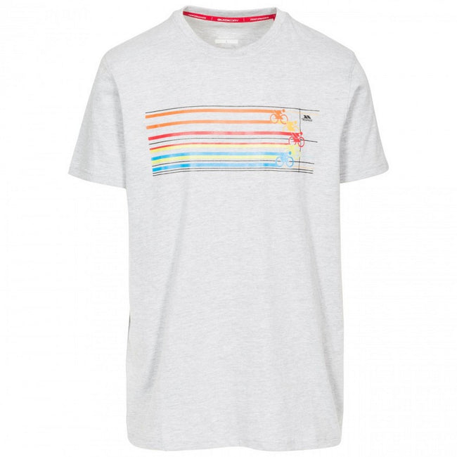 Gris - Front - Trespass - T-shirt CYCLE - Homme