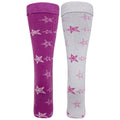 Violet-Gris - Back - Trespass - Lot de 2 paires de chaussettes de ski LUV - Femme