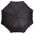 Noir - Back - Parapluie uni à volants - Femme