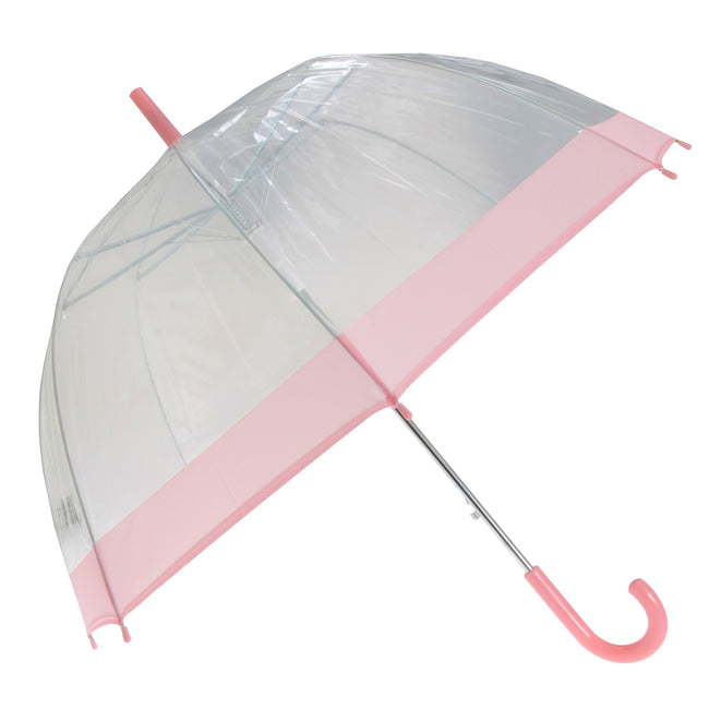 Transparent - Rose pastel - Front - X-Brella - Parapluie couleur pastel