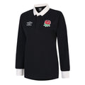 Noir - Blanc - Front - England Rugby - Maillot - Femme