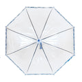 Transparent - Bleu - Side - X-Brella - Parapluie en dôme
