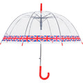 Transparent - Rouge - Front - X-Brella - Parapluie en dôme