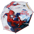 Transparent - Bleu marine - Rouge - Front - Spider-Man - Parapluie en dôme - Enfant