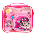Rose - Front - Minnie Mouse - Ensemble sac à repas - Fille