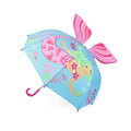Bleu - rose - Front - Drizzles - Parapluie droit 3D - Enfant