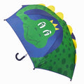 Vert - bleu - Front - Drizzles - Parapluie droit 3D - Enfant