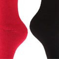 Rose-Noir - Side - Chaussettes thermiques hautes (2 paires) - Femme